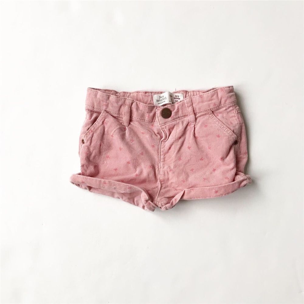 Zara pink Corduroy shorts VGUC 3-6 months